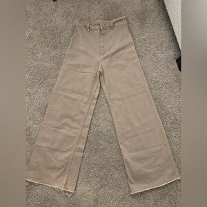 Tan Wide Legged Zara Pants